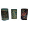 Hand-Painted Floral Paper Mache Tissue & Napkin Holders (Set of 3)