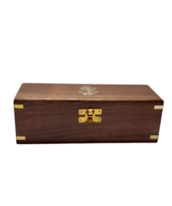 Vintage Nautical Wooden Telescope Storage Box