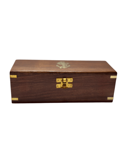 Vintage Nautical Wooden Telescope Storage Box Vintage Nautical Wooden Telescope Storage Box